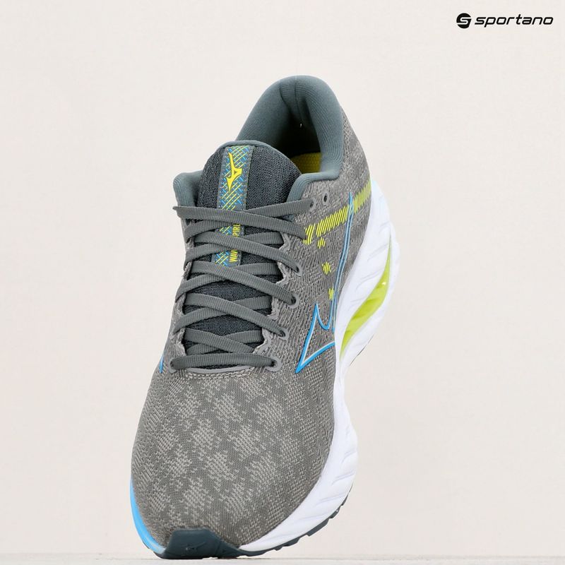 Férfi futócipő Mizuno Wave Inspire 19 ggray/jet blue/bolt2neon 11
