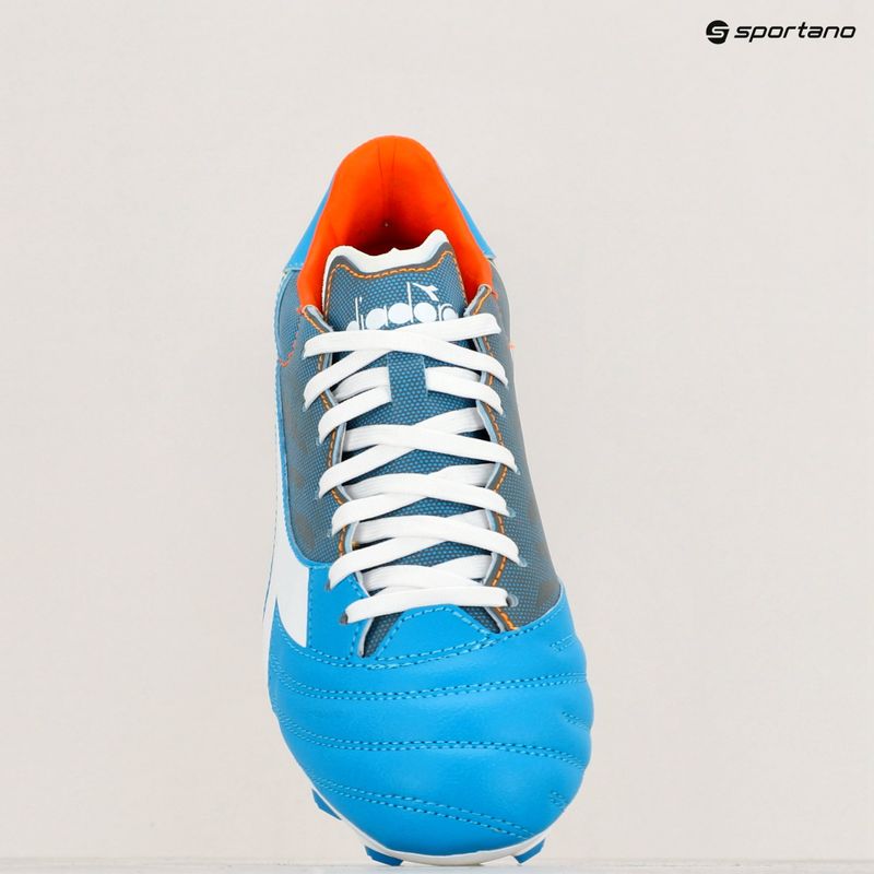 Férfi focicipő Diadora Brasil Elite Veloce GR LPU blue fluo/white/orange 16