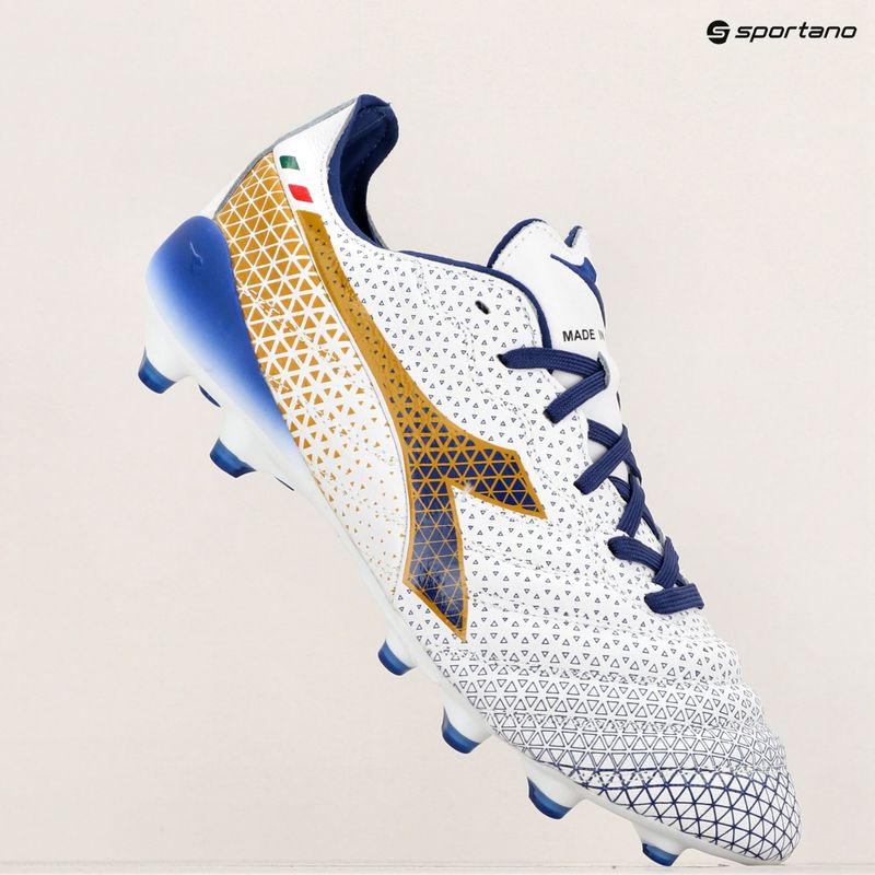 Férfi focicipő Diadora Brasil Elite Tech GR ITA LPX white/blue/gold 11