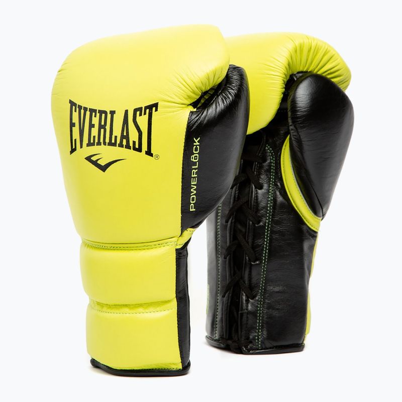 Boxkesztyű Everlast Powerlock 2 Laced Pro Training neon yellow 7