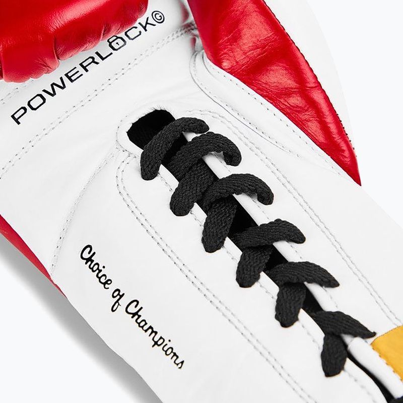 Boxkesztyű Everlast Powerlock OG Pro Fight red/white 4