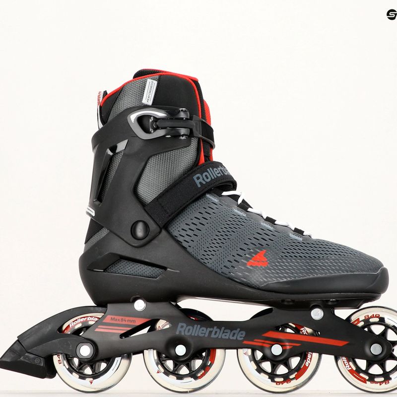 Férfi Rollerblade Spark 84 sötétszürke/piros görkorcsolya görkorcsolya 9