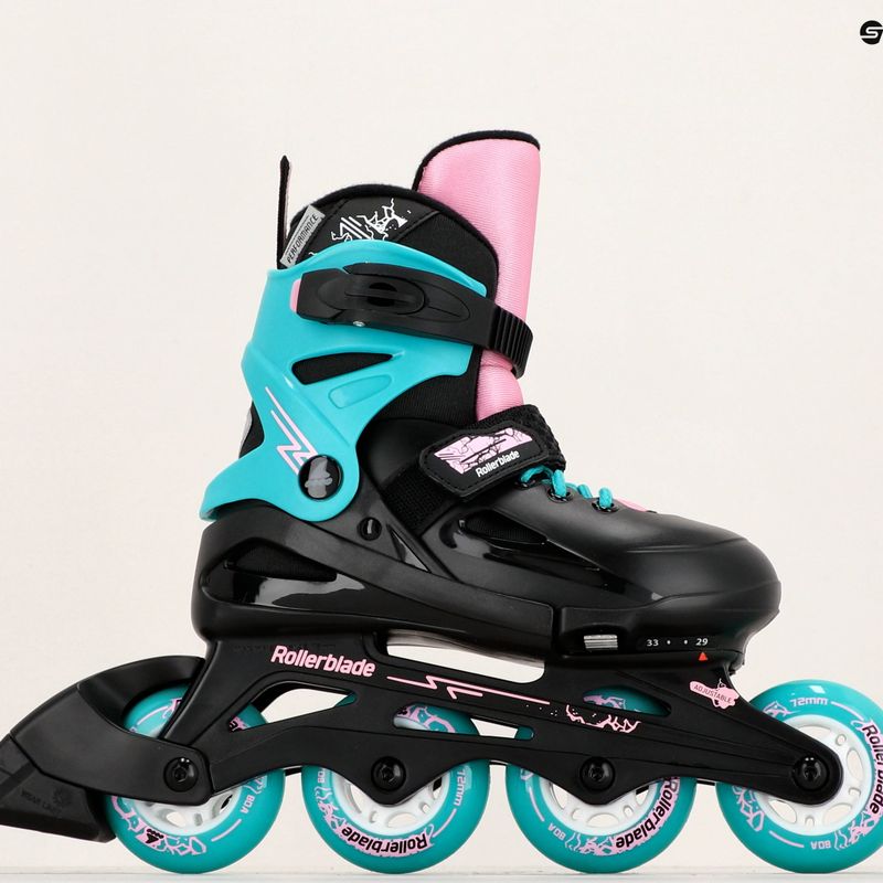 Gyerek görkorcsolya Rollerblade Fury black sea/green 8