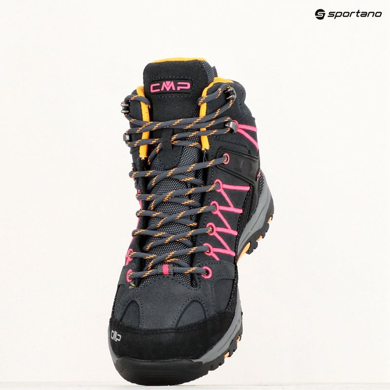 Gyerek trekking cipő CMP Rigel Mid antracite/bouganville 9