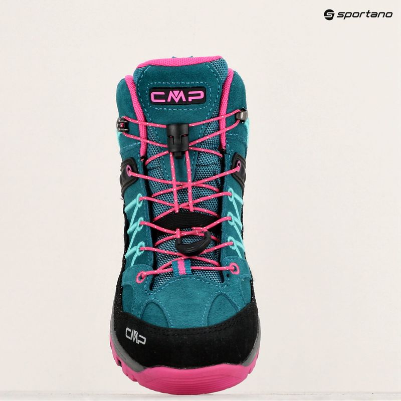 Gyerek trekking cipő CMP Rigel Mid lake/pink fluo 9