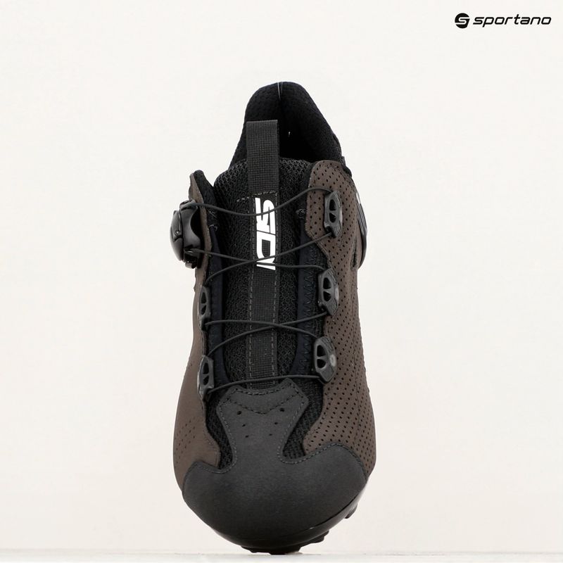 Férfi MTB kerékpáros cipő Sidi MTB Gravel black/brown 11