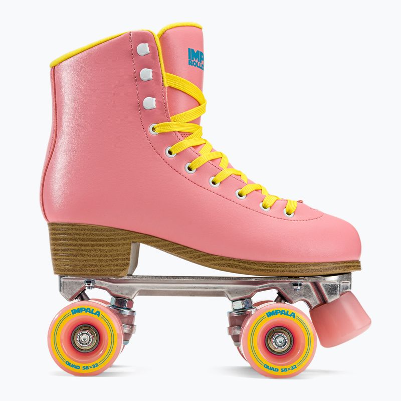 Női IMPALA Quad Skates rózsaszín és sárga 4