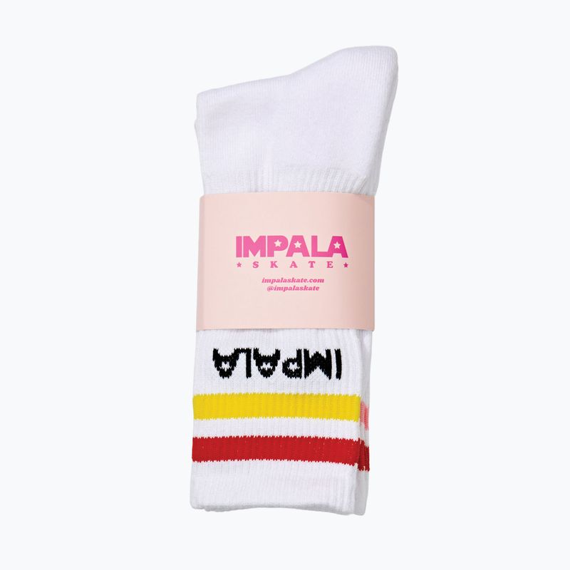 Női zokni IMPALA Stripe 3 pár fehér 2