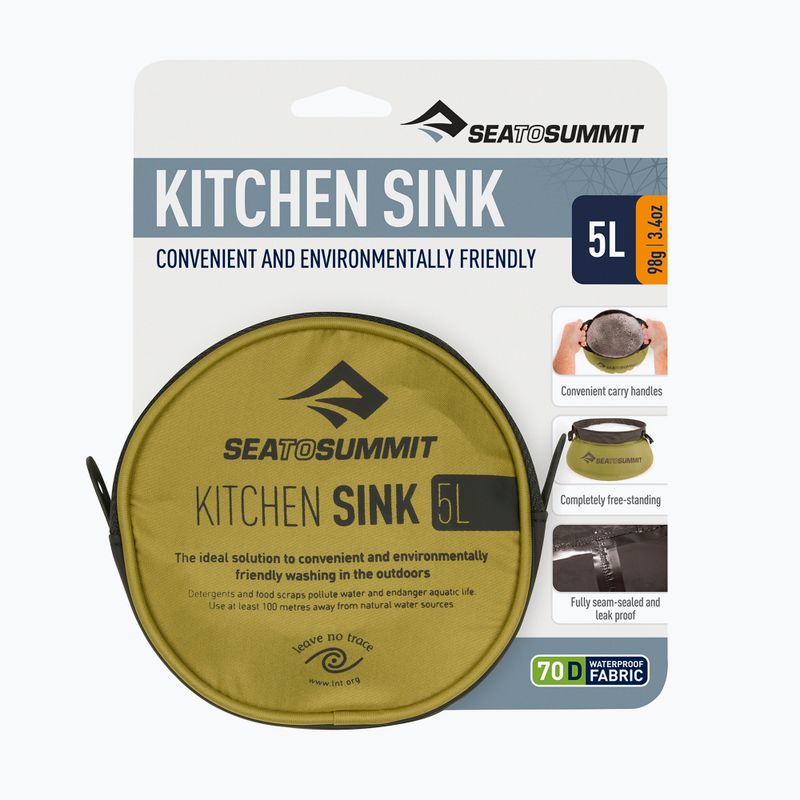 Kempingcsap Sea to Summit Kitchen Sink 5 l green 2