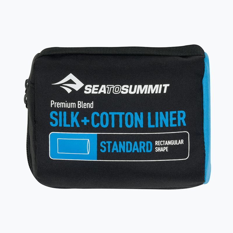 Sea to Summit selyem/pamut utazási bélés tengerészkék ASLKCTNSTDNB