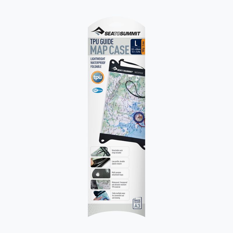 Térképtartó tok Sea to Summit TPU Guide Map Cases clear 2