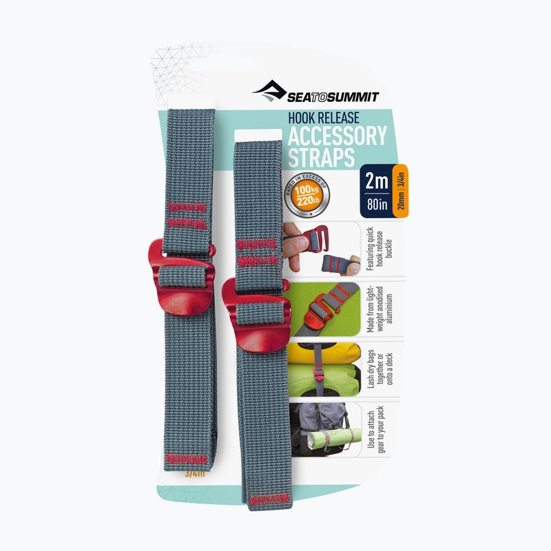 Rögzítő heveder Sea to Summit Hook Release Accessory Strap red 2