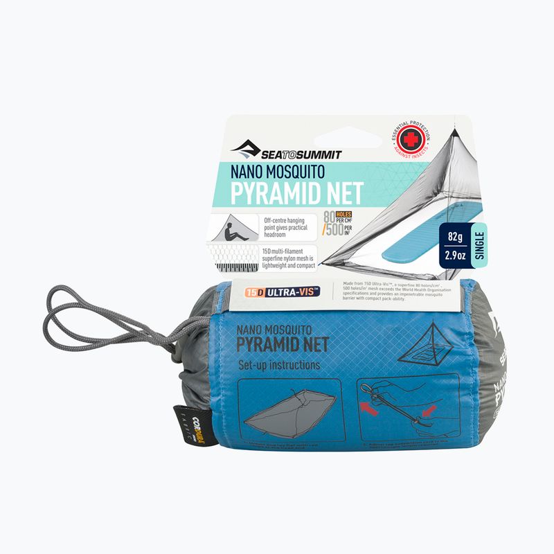 Szúnyogháló Sea To Summit Nano MosquiTo Pyramid Net Single grey 8