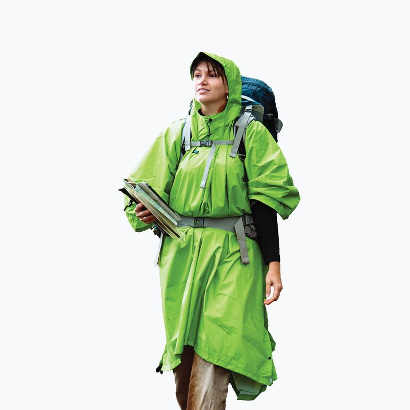 Sea to Summit Nylon ponyvás eső Ponchos zöld APONCHOGN 2
