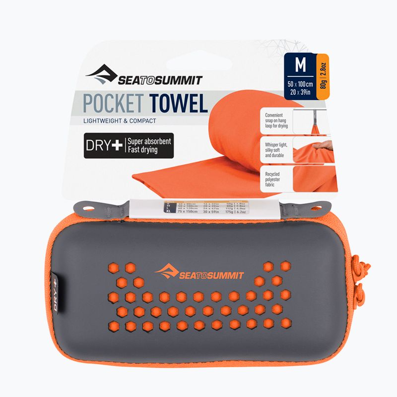 Sea to Summit Pocket Towel gyorsan száradó törölköző, picante 6