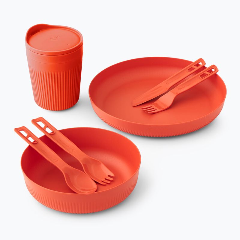 Túra edénykészlet Sea to Summit Passage Dinnerware orange 2