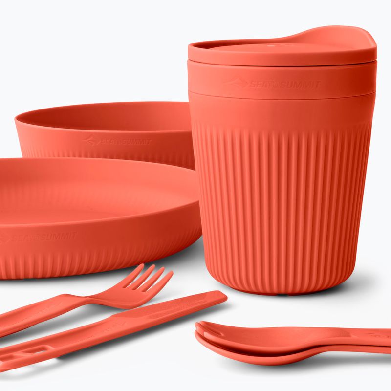 Túra edénykészlet Sea to Summit Passage Dinnerware orange 3