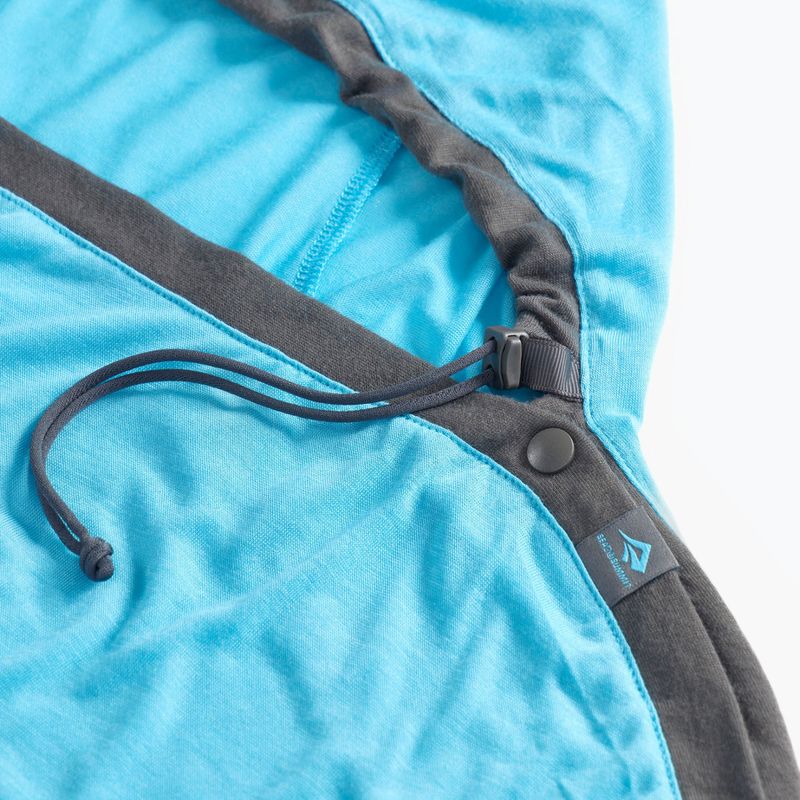 Hálózsák betét Sea to Summit Breeze Sleeping Bag Liner Mummy compact blue atoll/beluga 6