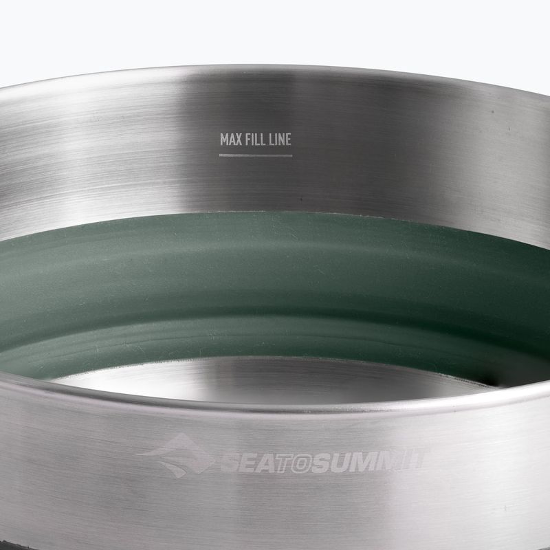 Turista fazék Sea To Summit Detour Stainless Steel Collapsible 3 l laurel wreath 5