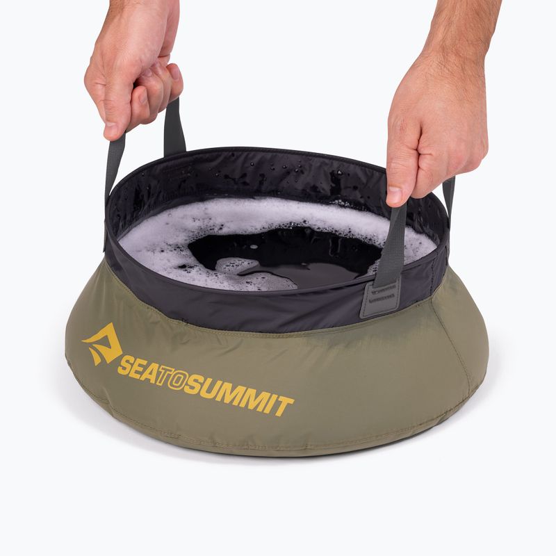 Turista mosogató Sea to Summit Kitchen Sink 10 l burnt olive 4