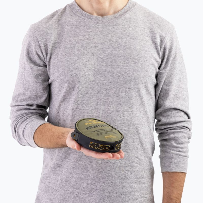 Turista mosogató Sea to Summit Kitchen Sink 20 l burnt olive 5