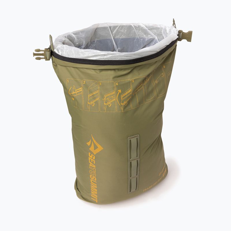 Szemeteszsák Sea To Summit Trash Dry 10 l burnt olive 2