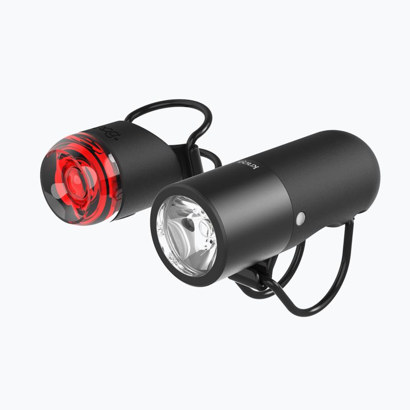 Kerékpárlámpa készlet Knog Plugger Twinpack fekete 2