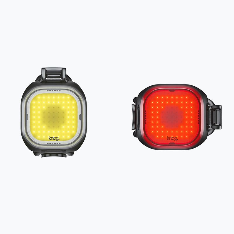 Kerékpárlámpa-készlet elöl+hátul Knog Blinder Mini Square Twinpack 12988