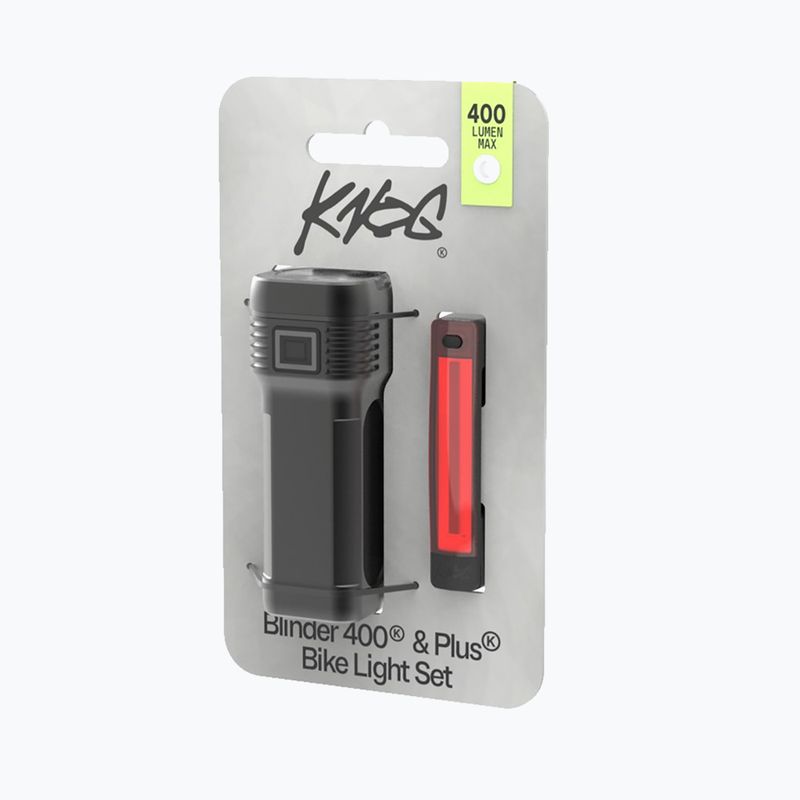 Kerékpárlámpa készlet Knog Blinder Pro 400/Plus black 4