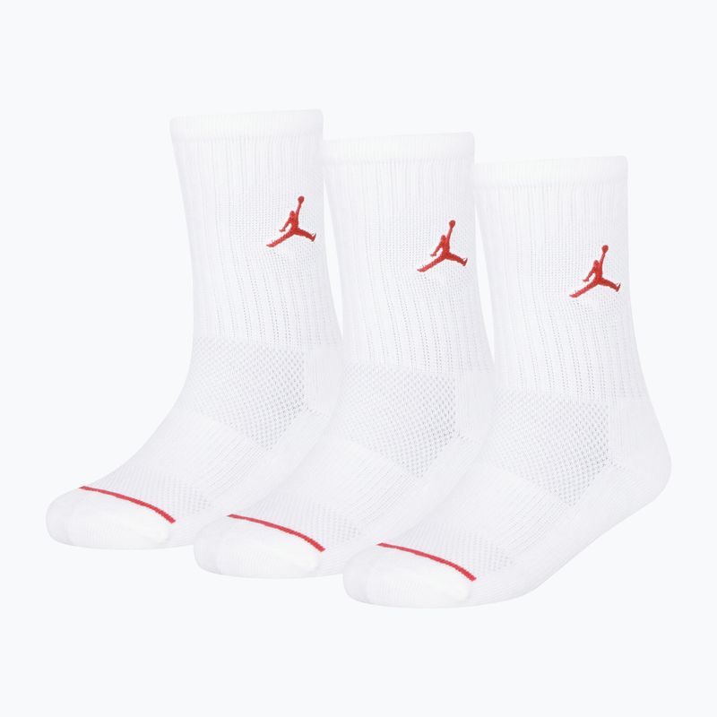 Gyerek zokni Air Jordan Jumpman Crew 3 pairs white