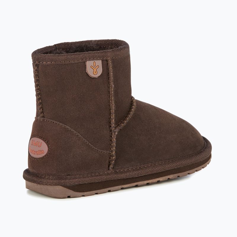 EMU Australia Wallaby Mini Teens hócsizma csokoládé 4