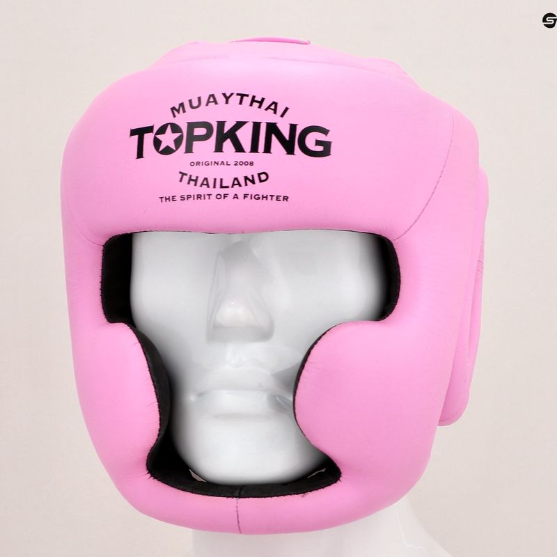 boksz fejvédő Top King Full Coverage pink 8