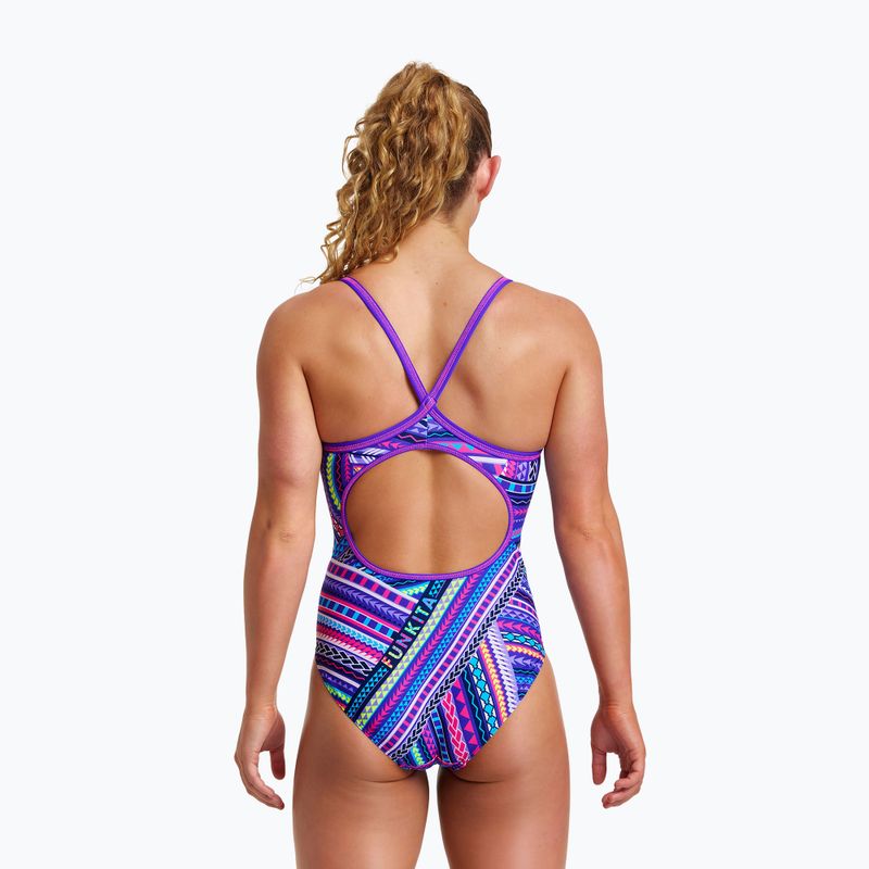Női egyrészes fürdőruha Funkita Diamond Back lila FS11L0153008 5