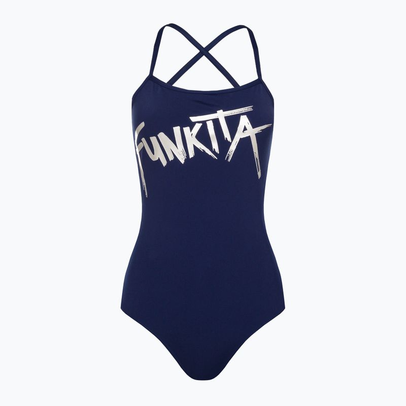 Funkita pántos egyrészes női fürdőruha kék FS38L0259408 6