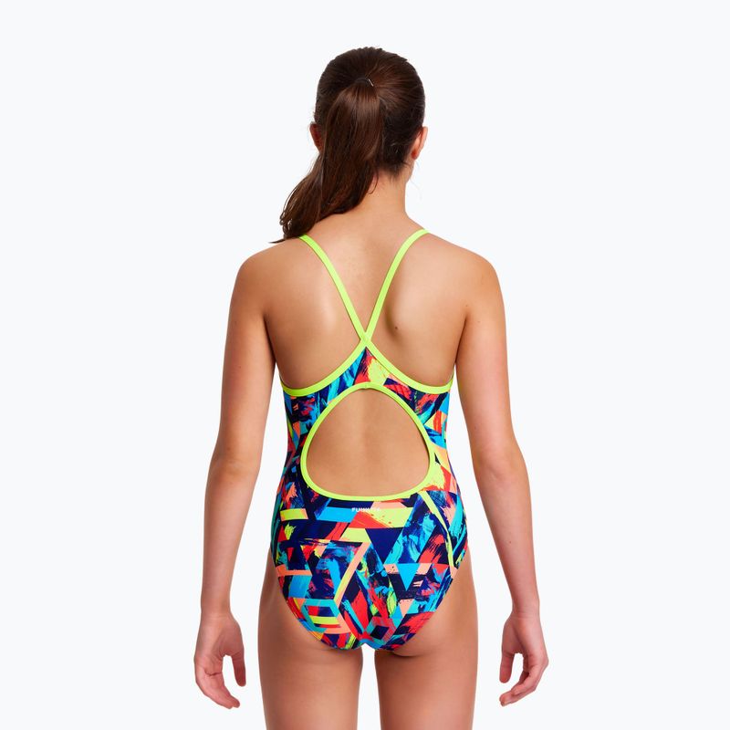 Gyermek egyrészes fürdőruha Funkita Diamond hátul blokkolt sávok FS11G713030908 6