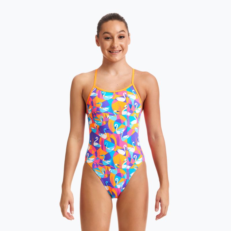 Funkita Eco Eco Single Strap gyermek fürdőruha sárga-rózsaszín FKS030G7132608 5