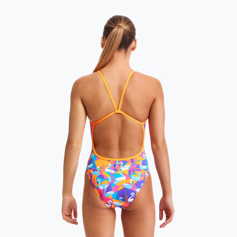 Funkita Eco Eco Single Strap gyermek fürdőruha sárga-rózsaszín FKS030G7132608 6