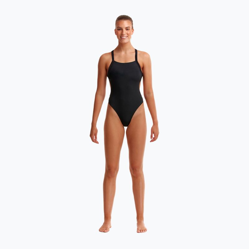 Funkita Brace Free egyrészes női fürdőruha Still Black 2