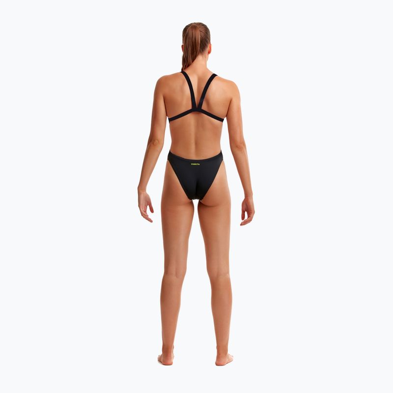 Funkita Brace Free egyrészes női fürdőruha Still Black 3