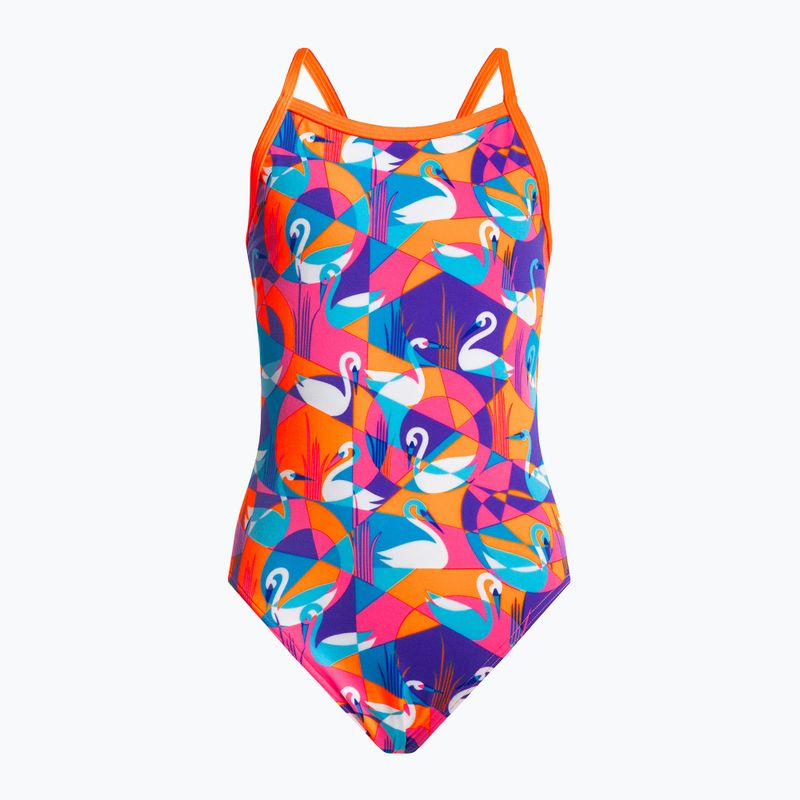 Funkita Eco Eco Single Strap gyermek fürdőruha sárga-rózsaszín FKS030G7132608