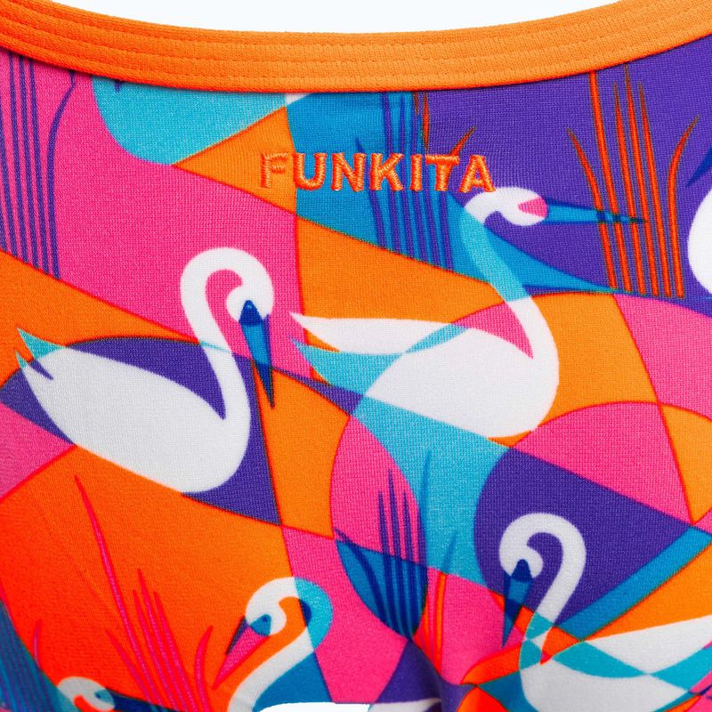 Funkita Eco Eco Single Strap gyermek fürdőruha sárga-rózsaszín FKS030G7132608 3