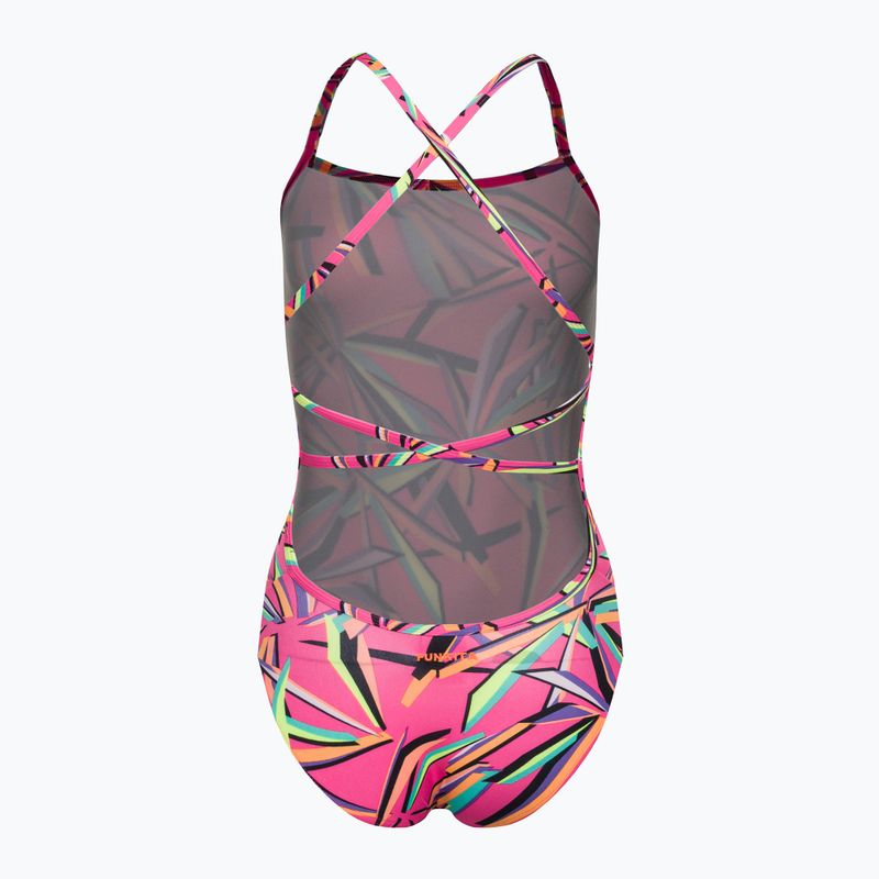Funkita női egyrészes fürdőruha Strapped In One Piece rózsaszín FS38L7138808 2
