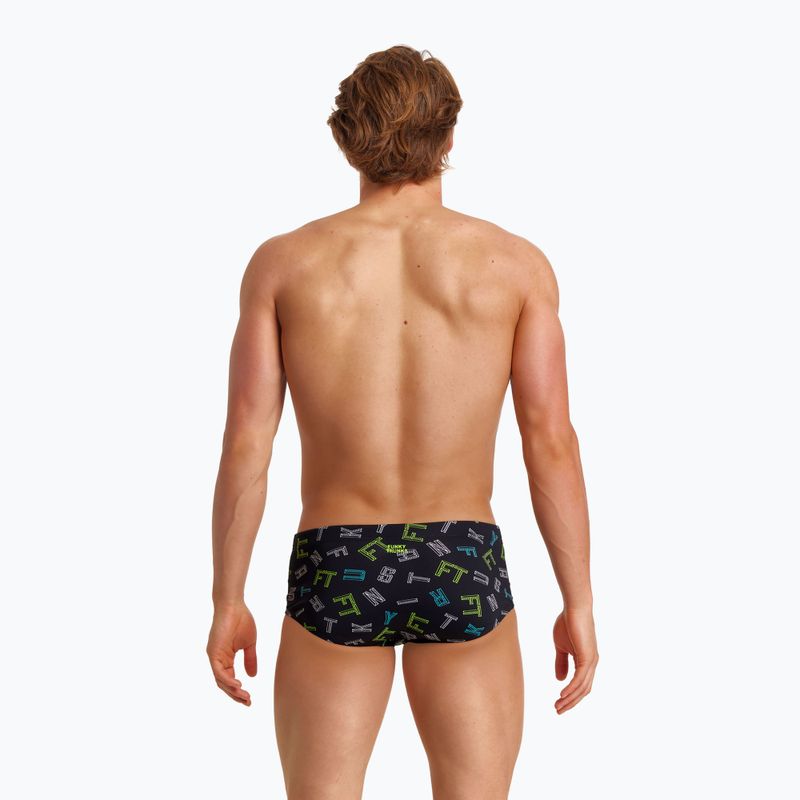 Férfi fürdőnadrág FUNKY TRUNKS Klasszikus fürdőnadrág fekete FTS001M71400 5