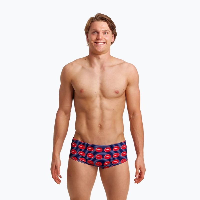Férfi Funky Trunks Sidewinder fürdőnadrág tengerészkék és piros FTS010M71411 5