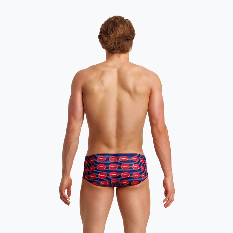 Férfi Funky Trunks Sidewinder fürdőnadrág tengerészkék és piros FTS010M71411 6