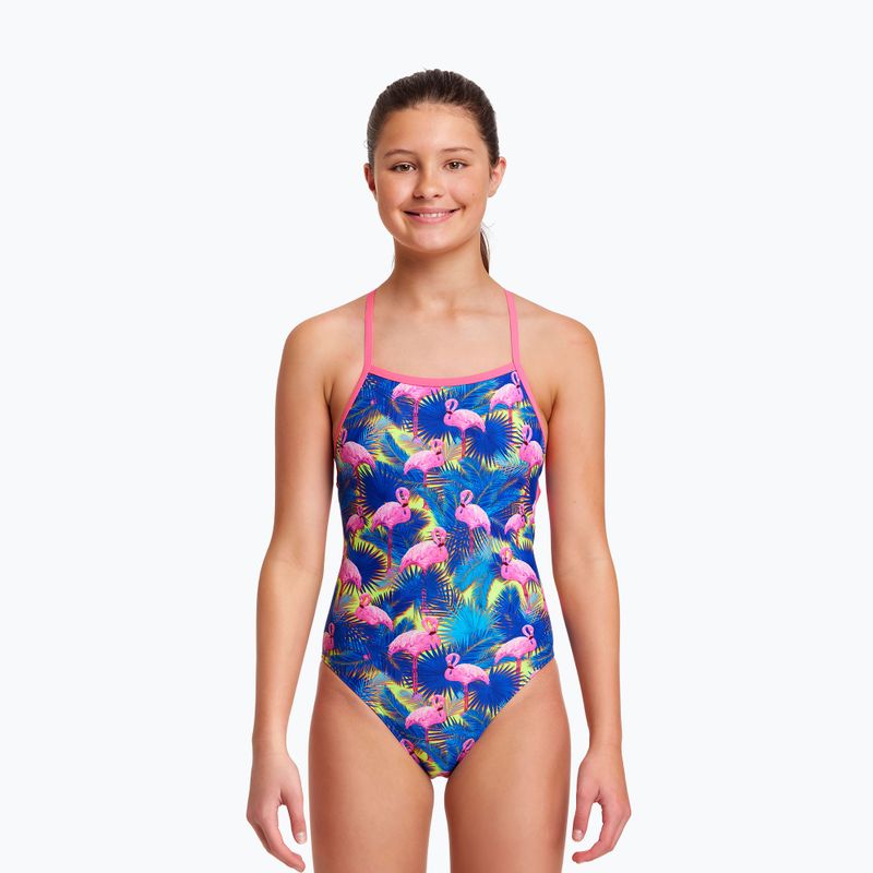 Funkita Strapped In One Piece gyermek fürdőruha kék és rózsaszín FS38G71414 4