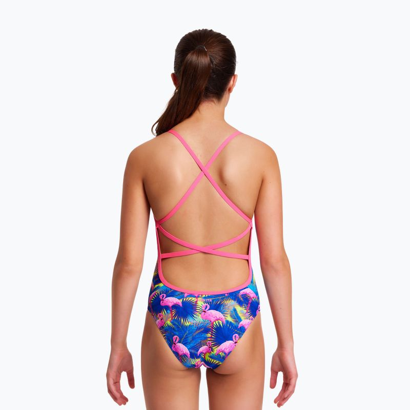 Funkita Strapped In One Piece gyermek fürdőruha kék és rózsaszín FS38G71414 5
