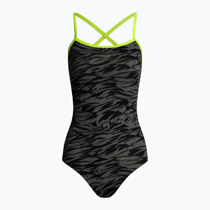Funkita Strapped In One Piece női fürdőruha Szürke FS38L7141608