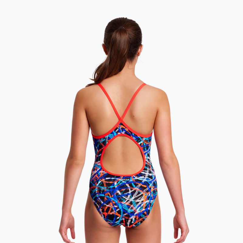 Funkita Gyémánt hátú egyrészes Spin Doctor gyermek fürdőruha FS11G71432 5