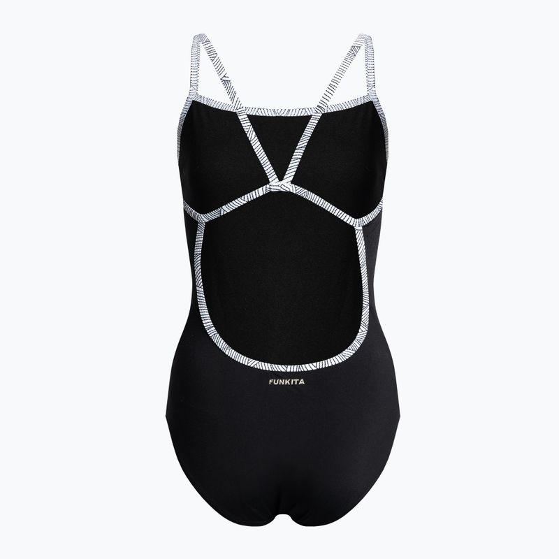 Női Funkita egypántos egyrészes fürdőruha Fekete FS15L71455 2